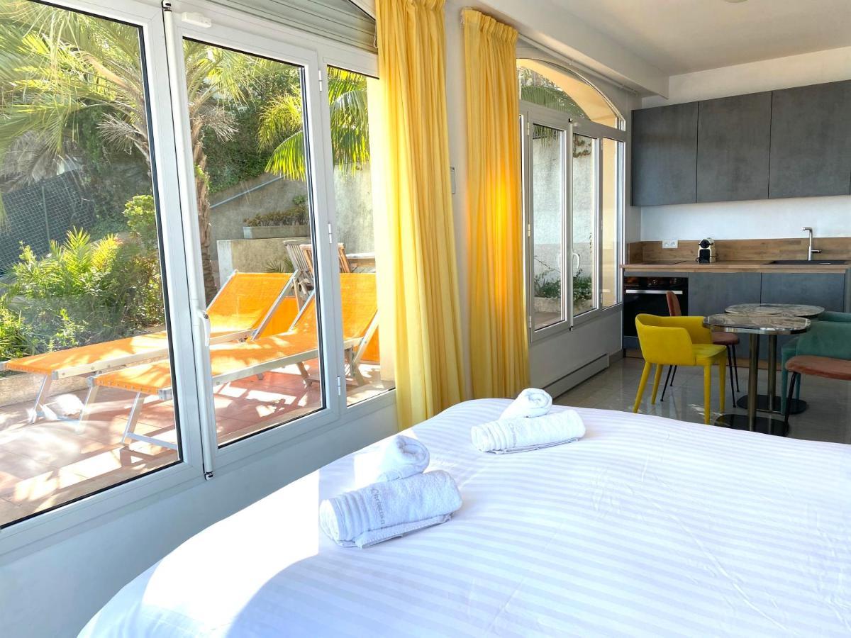 Villa L'Ensoleillee Vue Panoramique Mer, 250 M De La Plage Et Du Centre Ville Menton Exterior foto